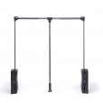 Lève-vêtements noir/chrome capacité de charge 15 kg