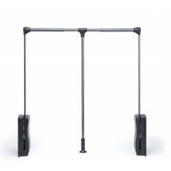 Kledinglift luxe zwart/chroom draagvermogen 15 kg Kledinglift luxe zwart/chroom draagvermogen 15 kg