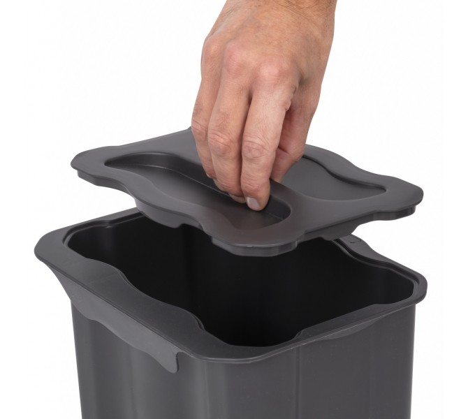 Hangende prullenbak aan de muur - 10 liter - Voor keuken, badkamer, onder gootsteen