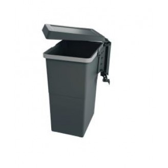 Afvalbak inbouw 24 liter antraciet