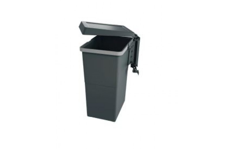 Waste bin recessed 24 liters anthracite