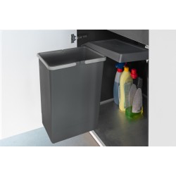 Waste bin recessed 24 liters anthracite