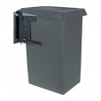 Waste bin recessed 24 liters anthracite