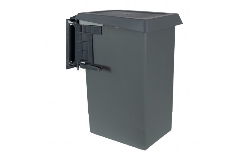 Waste bin recessed 24 liters anthracite