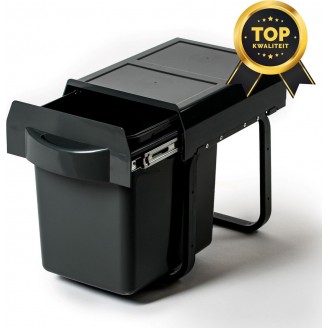 Uittrekbare inbouw afvalbak 16 liter 