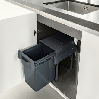 Uittrekbare inbouw afvalbak 20 liter