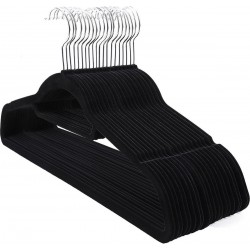 Cintres antidérapants extra fins (10 pièces) 