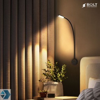 LED Bed leeslamp met dimfunctie en dubbele USB poort  (1 stuk)