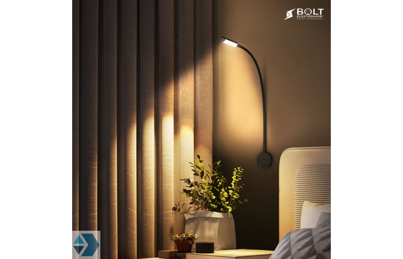 LED Bed reading lights with dimming function and dual USB port (2 pcs)
