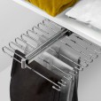 Chrome pull-out trouser rack for 11 pairs of pants - BRET11AS