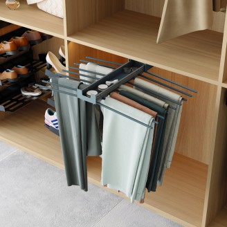 Pull-out trouser rack Excellent for 18 pants anthracite