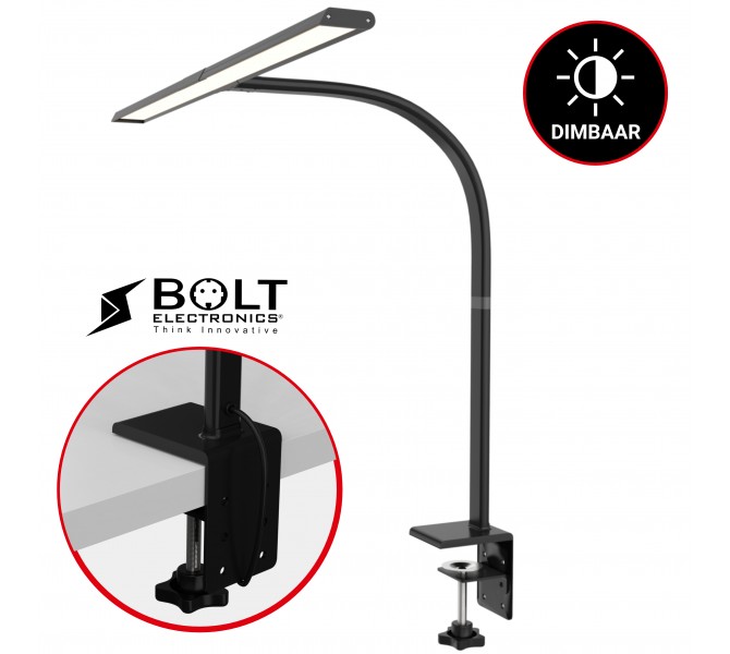 BRILONER - Nachtlampje, rookglas, bureaulamp met kabelschakelaar, tafellamp E27 voor thuiskantoor, leeslamp, zwart