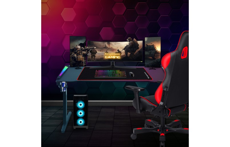 Gaming desk Hard2Kill with lighting