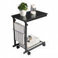 Table d'ordinateur portable noire - table d'appoint réglable et mobile