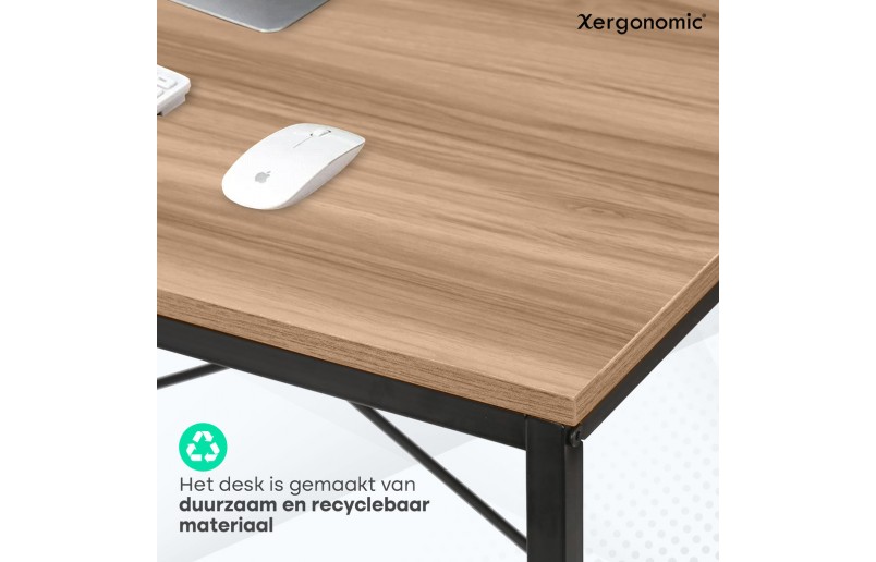 Industrial desk with shelves 120x64x72 cm