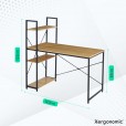 Industrial desk with shelves 120x64x72 cm