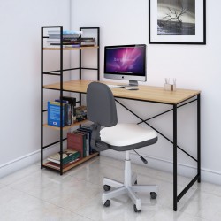 Industrial desk with shelves 120x64x72 cm