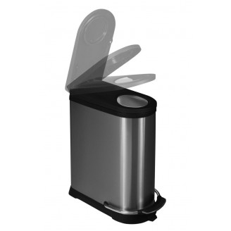 EKO Viva Prullenbak  20+16 liter mat RVS