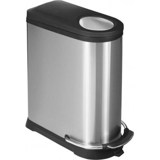 EKO Viva Prullenbak  20+16 liter mat RVS