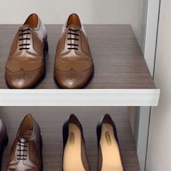 Profilés frontaux pour étagères à chaussures argent