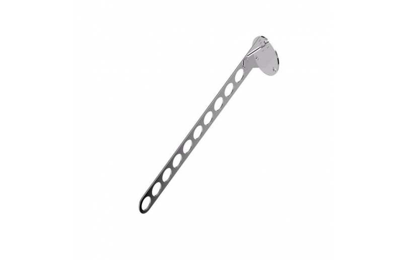 Wardrobe holder silver adjustable with 10 holes