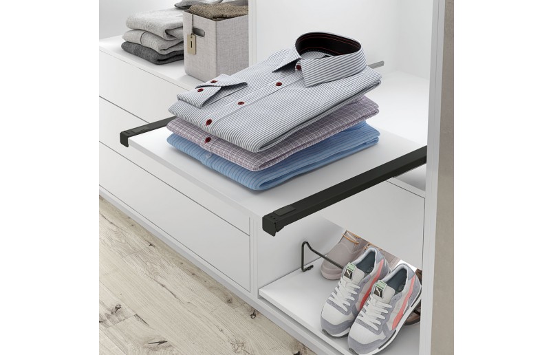 Geleiders voor een uittrekbaar schap (plank)