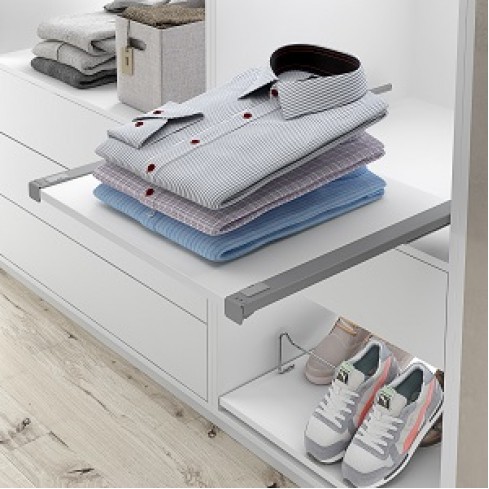 Guides for a pull-out shelf (shelf) silver