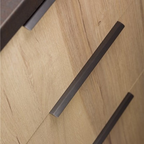 Handle Curve alu black 200 mmm