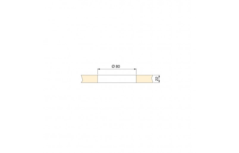 Passe-câble carré blanc