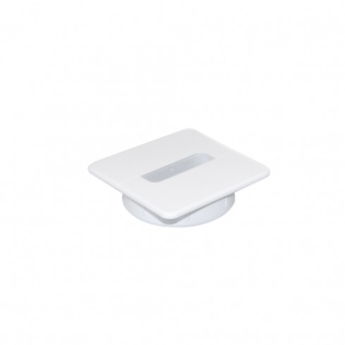 Passe-câble carré blanc