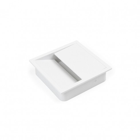 Cable entry square white plastic