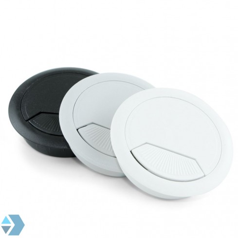 Passe-câble blanc | noir | argenté 60mm