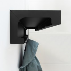 Wandkapstok industrieel met 14 haken 