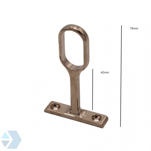 Armoire tube / tige support central ovale