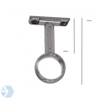 Cabinet tube / rod center support round