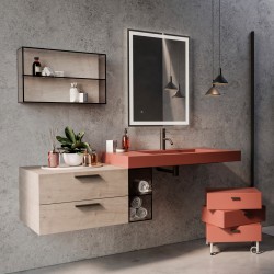 Handle Bremen black aluminum 160 mm