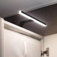 Ultra smart surface-mounted luminaire for cabinets and furniture, color black in set