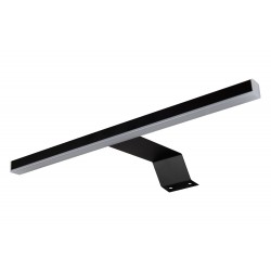 Ultra smart surface-mounted luminaire for cabinets and furniture, color black in set