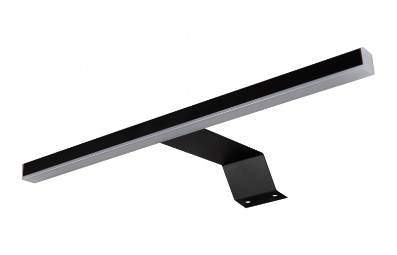 Ultra smart surface-mounted luminaire for cabinets and furniture, color black in set
