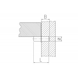 Cabinet shelf carrier galvanized 5 mm