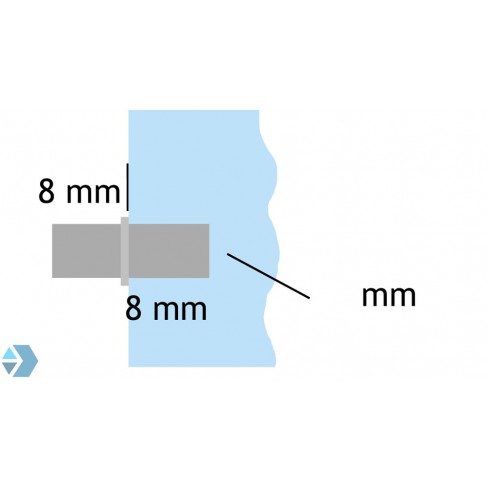 cabinet shelf carrier black lacquered 5mm