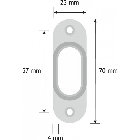 Cabinet rod holder black aluminum with locking screw