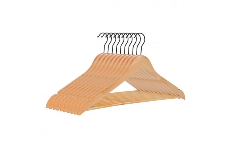 Cintre Crochet noir verni de qualité A 