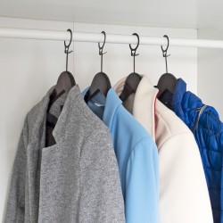 Cintre / cintre d'hôtel Qualité A, laqué antique, anneau antivol