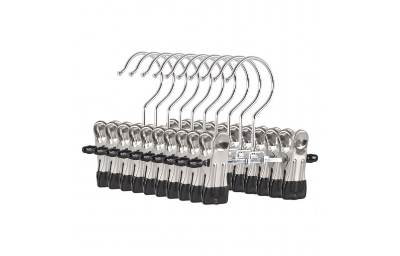 Boot hanger - clothes hanger double (clip hanger) 10 pieces