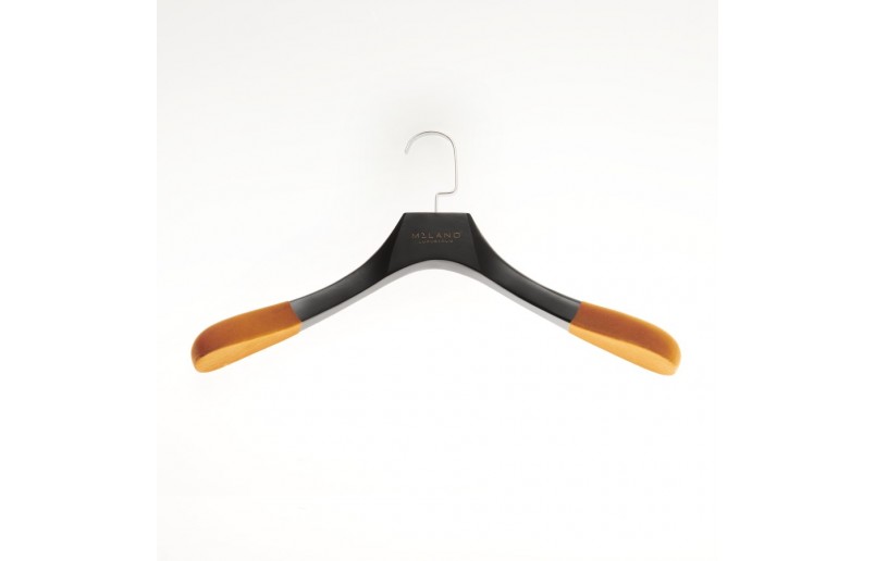 Kledinghanger A kwaliteit, antique gelakt platte chrome haak 