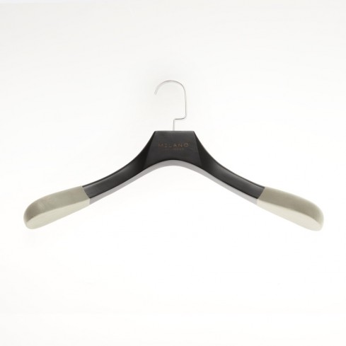 Cintre de qualité A, crochet chromé plat laqué antique 