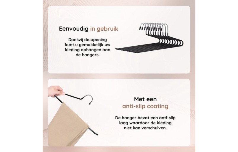 Metal Trouser Hanger, Set of 5 - LGS00920