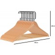 Clothes hanger A quality, clear lacquered flat black hook 