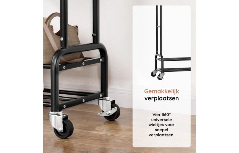 Eleganca stevig kledingrek XL 112 cm breed makkelijk te monteren